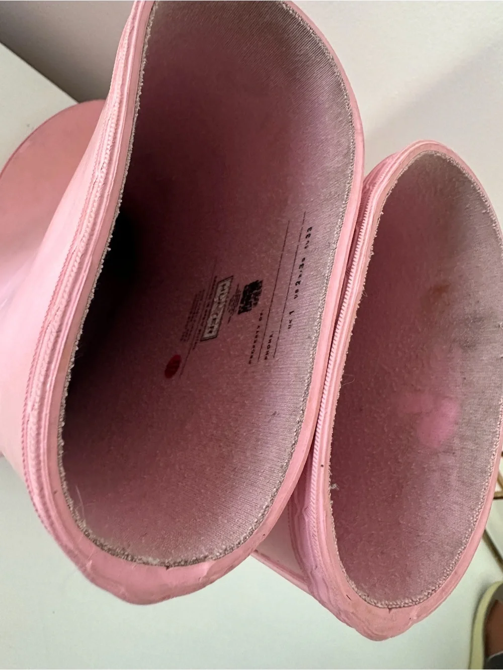 Hunter girls US 2 pink rain boots